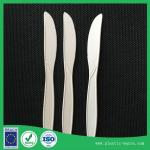white color corn starch biodegradable disposable table-knife for sale