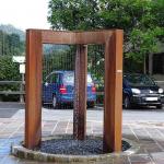 Durable Corten Steel Water Feature Garden Customizable Decoration for sale