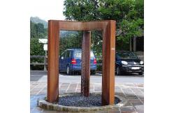China Durable Corten Steel Water Feature Garden Customizable Decoration supplier