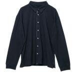 210gsm Woven Belt Men Navy Knitted Shirt for sale