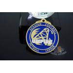 Sports Racing Metal Award Medals Imitation Gold Plting With Blue Soft Enamel for sale