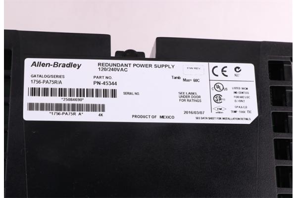 Allen Bradley Modules 1756-PA75R AB 1756-PA75R PLC ControlLogix High reliability