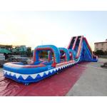 Quadruple Stitching Outdoor Inflatable Water Slides For Amusement Park for sale