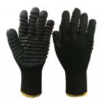 CE  Black Coating Vibration Dampening Gloves / Vibration Protection Gloves for sale