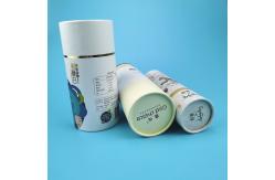 China Custom Cardboard Deodorant Composite Paper Tube Cans With PE Lid supplier