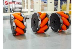 China Smart Robot Omnidirectional 300kg Load Mecanum Wheel 152 Mm supplier