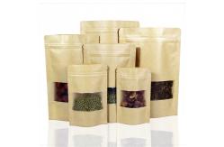 China Self Standing Side Gusset 250 Gram Customized Paper Bags Supar Packaging With Window supplier