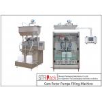 SUS316L Two Heads Cam Rotor Pumps Filling Machine For Chunk Paste for sale