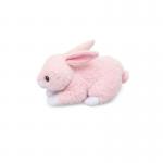 20cm Short Plush Cute Pink Rabbit Stuffed Toy ODM