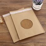 Brown Honeycomb Paper Mailer Waterproof 30x40cm Recycled Paper Mailing Bags