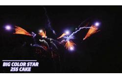 China 25 Shots Consumer Cake Fireworks Fan Shape Pyrotechnics 1.4g Un0336 supplier