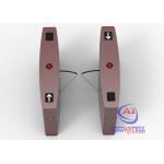 Acrylic Glass SS316 0.6s Flap Barrier Gate 40person/Min for sale