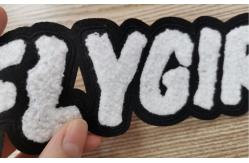 China Customized Design Towel Embroidery Patch Heat Transfer Labels For Clothes supplier