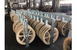 China Three Nylon Sheaves Conductor Transmission Line Stringing Blocks supplier