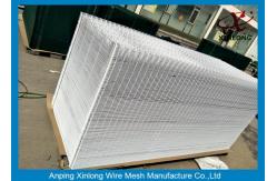 China RAL9010 Pure White Welded Wire Fencing Panels 1800*2030mm For Public Grounds supplier
