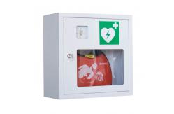 China Lockable AED Cabinet / AED Wall Box 370x370x170mm With Emergency Key supplier