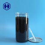 1450ml 49oz Clear Plastic Cans With Aluminum Easy Open Lid And Plastic Cap for sale