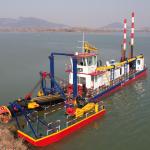 10m Dredging Depth Mud Dredging Boat Sand Dredge with 447 kw Main Engine and 1100m Discharge Distance