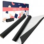 Flame retardant Black backdrop fabric roll 260gsm for digital printing for sale