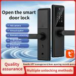 S821Max Digital Door Lock with Tuya Wifi Fingerprint Code Card Key Camera for Hotel Home for sale