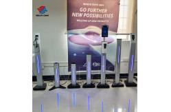 China Silver Indoor CE Certification 35mm Digital Signage Stand , Kiosk Base supplier