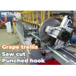 Hydraulic Punching And Cooling System Roll Forming Machine For Metal Grape Vine Support Profiles for sale
