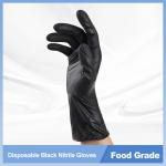 CE FDA Black Garden Work Gloves 3mil 4mil Disposable Nitrile Gloves for sale