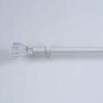Crown Shape Transparent Acrylic Curtain Rod Accessories Single Bracket 25mm Diameter Custom for sale