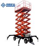 Aerial Work Scissor Lift Platform 6M 8M Mobile Capacity 500KG for sale