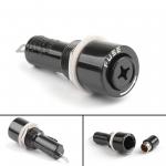 R3-22 H3-22 Panel Mount Chassis Fuse Holder For 6x30mm Glass Fuses 10A 250V Bakelite Screw Off Type for sale