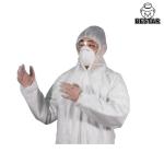 White SPP PE Disposable Protective Coverall Work Suits For Food Processing for sale