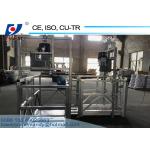Electric Control Panel 800kg Safe Working Platform 1.3-1.8m Adjustable Height L-Shape Suspended Rope Platform for sale