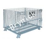 2 X 2 Wire Mesh Storage Boxes , Wire Folding Bulk Containers 4000 Lbs Capacity for sale