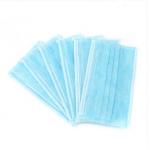 Blue Disposable Face Mask 3 Layer Filtration Non Woven With Elastic Ear Loop