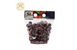 China Grape Antifog Handle Transparent Stand Up Pouch With Zipper VMPET Fresh Fruit Packaging supplier
