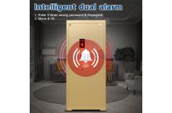 China H1580mm Fingerprint Safe Box With Patented Double Rows Bolts And Zinc Alloy Handle supplier