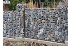 China Decorative Gabion Wire Mesh Boxes Green  Zinc Coated Surface supplier