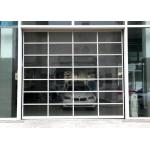 Aluminum Frame Transparent Glass Panel Sectional Garage Doors for sale
