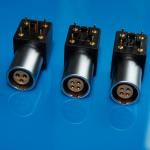 4pin Elbow 90 degree PCB connector Lemo 4pin compatible printed circuit connector EPG 0B/1B/2B/3B size for sale