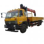 China Supply Low Price Cargo Flatbed Telescopic Boom Truck Mounted Crane for sale