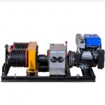 High Efficiency Double Drum 5 Ton Gas Engine Powered Winch For Lifting