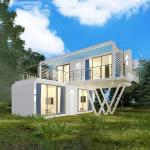 Double Floor Customized Apple House for Tiny Villa Comfortable Living for sale