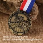 Wheat Ear Round Frame Metal Marathon Running Medals wholesaler in China for sale
