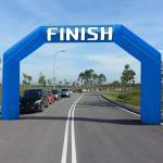 Blue 20ft Inflatable Archway Event Arch Entrance Finish Line Inflatable Race Advertising Arch for Marathon for sale