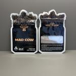 weed Flower ziplockk Packaging Bags Shaped Custom Die Cut Bag With Window