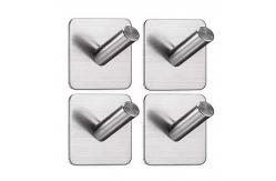 China Non-Punching Heavy Duty Stainless Steel Sticky Hangers Wall Hooks Adhesive Hooks supplier