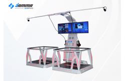 China Double Players 9D Virtual Reality Station HTC Glasses With LED Platform supplier