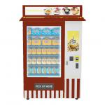 Advertising Touch LCD Coin Operated Food Vending Machine With Cooling System for sale