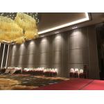 Satin Anodized Movable Partition Walls For School / Melamine Surface Sliding Wall Panels
