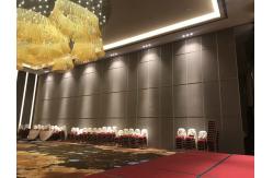 China Satin Anodized Movable Partition Walls For School / Melamine Surface Sliding Wall Panels supplier